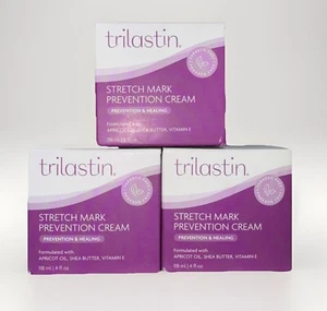 TriLASTIN Maternity Stretch Mark Prevention & Healing Cream 4oz.(3pack💞 - Picture 1 of 5