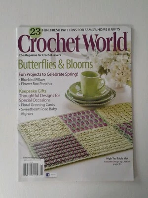 CROCHET WORLD MAGAZINE Butterflies & Blooms Spring Projects April 2014 - Image 1 of 2