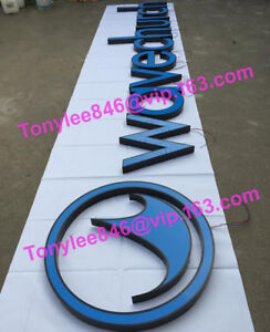 Channel letter,made of stainless steel, 20-inch tall,power include,customs sizes