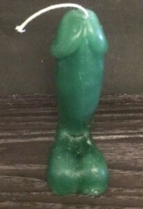 penis candle 6" tall scented  spell candle hot dick in gift bag by Joanndles 