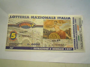 BIGLIETTO DELLA LOTTERIA NAZIONALE ITALIA - 1997 - CON TAGLIANDO C11-583 - Foto 1 di 3