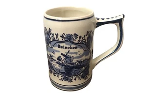 Taza azul Heineken Delft pintada a mano hecha en Holanda molino de viento envío con caja - Imagen 1 de 10