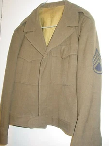 Authentic Original WWII US ARMY AIR FORCE IKE JACKET With Emblems Size 38R - Picture 1 of 7