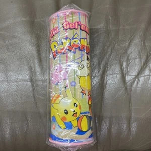 Vintage Pokemon Pocket Monster Pencil Pouch Holder Bag Case Pink Zipper (1884) - Picture 1 of 6