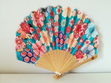 Fan Sensu Ventaglio originale Giapponese floreale + fodera fatto a mano