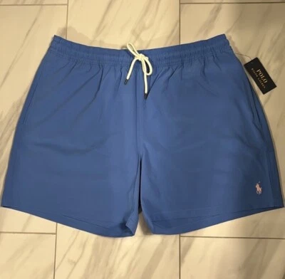 Pantalones Cortos de Natación Polo Ralph Lauren Para Hombre Azul Rosa $85 XXL Nuevos Foto 1 de 3