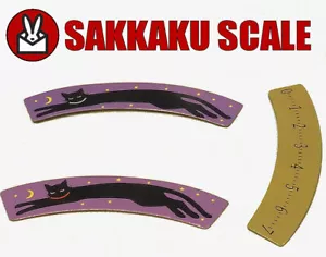 SAKKAKU SCALE OPTICAL ILLUSION CAT RULER MAGIC TRICK EFFECT TO CARRY IN WALLET - Picture 1 of 3