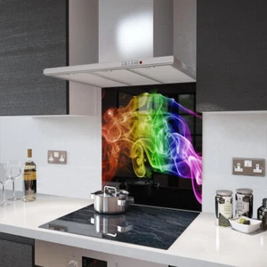 Glas Splashbacks schwarz Regenbogen Rauchglas und Zubehör - von Premier Sortiment - Bild 1 von 6