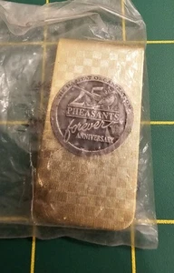 Vintage Pheasants Forever Goldtone Souvenir Money Clip, B2B1 - Picture 1 of 2