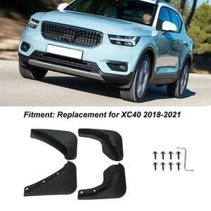 Mud Guards Front Rear Mud Flaps Wear Resistance Black For Auto - Picture 1 of 12