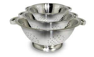 Colander Set Stainless Steel | Nesting Design | Mirror Polished | Oversized H... - Picture 1 of 2