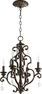 Quorum International 6073-4 San Miguel 4 Light 16"W Taper Candle - Copper - Picture 1 of 1