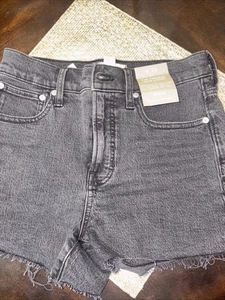 The Perfect Jeansshort Madewell Gr. 26 mit magischen Taschen NEU mit Etikett schwarz - Bild 1 von 9