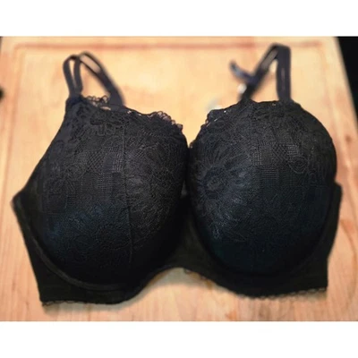 Sujetador Aerie Negro Encaje Sin Forro Cobertura Completa 40DD Nuevo Con Etiqueta Foto 1 de 4