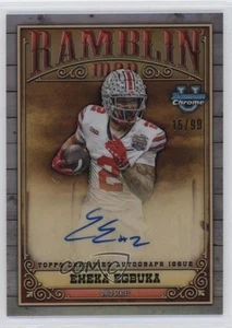 2023 Bowman U Chrome Ramblin' Man Auto 15/99 Emeka Egbuka #RMA-EE - Picture 1 of 3