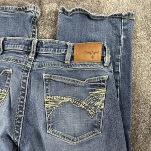 Wrangler 20X Style 42 Vintage Boot Jeans Men's 34x30 Blue Denim Western Cowboy - Picture 1 of 15