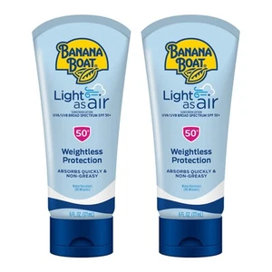 Banana Boat Light As Air Sunscreen, Broad Spectrum Lotion, SPF 50, 6oz. - 2 - Picture 1 of 8