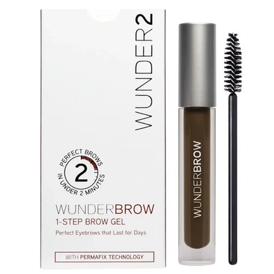 WUNDER2 Wunderbrow 1-Step Eyebrow Gel - Brunette | Waterproof Eyebrow Makeup