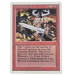 MTG Keldon Warlord Revised 3ED Uncommon Red Creature Summon Lord Magic - Picture 1 of 2