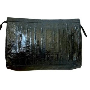 HU GARI’S KOREAN EEL SKIN CLUTCH NWOT - VERY UNIQUE  - Picture 1 of 6