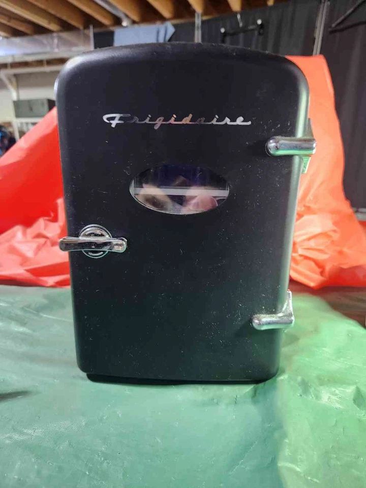 Frigidaire Retro Mini Portable 6-Can Beverage Fridge Cooler Black - Image 1 of 1