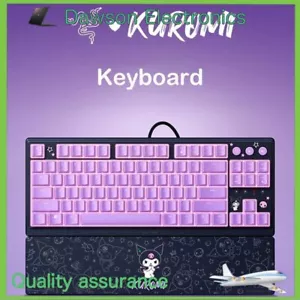 Razer x Kuromi Sanrio Mechanical Keyboard RGB Backlit Slim With Wrist Rest - Picture 1 of 4