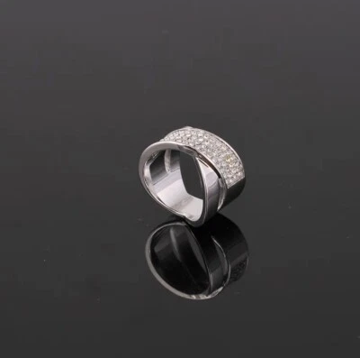 Anillos Brillantes Cristal Tono Plata MK Talla 6 Nuevos Envío Gratis Foto 1 de 2