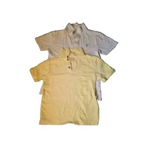 2 Yellow Polos New Size S(8) And Preowned Crewcut Large(10) Boys Short Sleeve - Picture 1 of 5