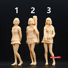 3Pcs 1/64 Student Skirt Girl Scene Prop Miniture Figure Fit Cars Vehicles Toy