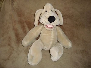 Wrinkles Dog Ganzbros Puppet cream colored 1981 Plush 18" #410943 - Imagen 1 de 6