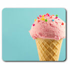Computer Mouse Mat - Strawberry Ice Cream Cone Food Cafe Office Gift #16924