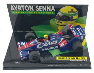 Minichamps Toleman TG183B 1st Test Silverstone 1983 - Ayrton Senna 1/43 Scale - Image 1 of 2