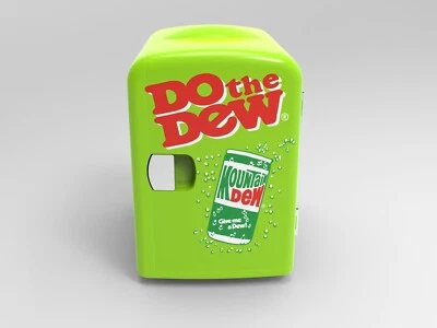Mountain Dew, Mini refrigerador personal de 6 latas/4 litros, verde Foto 1 de 4