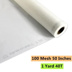 Tela serigrafía 40T 1 yarda 100 malla 50 pulgadas de ancho - Imagen 1 de 4