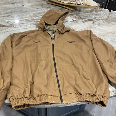 Brown Duck Hooded Jacket Sweatshirt - Bulwark EXCEL FR ComforTouch Sz XXXL 3XL - Image 1 of 4