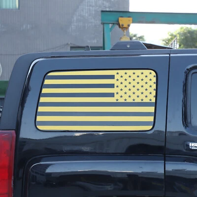 Желтый флаг США багажник окно стекла графическая наклейка винилы подходит Hummer H3 2005-10 - Изображение 1 из 4