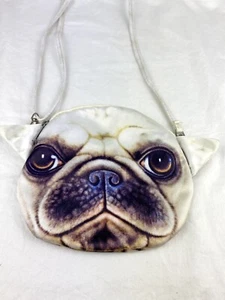 Satin American French Bulldog Portrait Headshot Fashion Handbag Purse OOTD - Picture 1 of 9