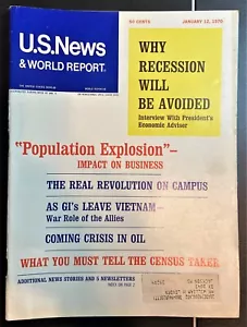 US News & World Report Magazine - 1/12/1970 - LABEL - Imagen 1 de 2