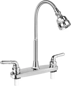 Robinet d'évier de cuisine pour camping-car avec pulvérisateur rotatif à arc flexible camping-car neuf - Photo 1/3