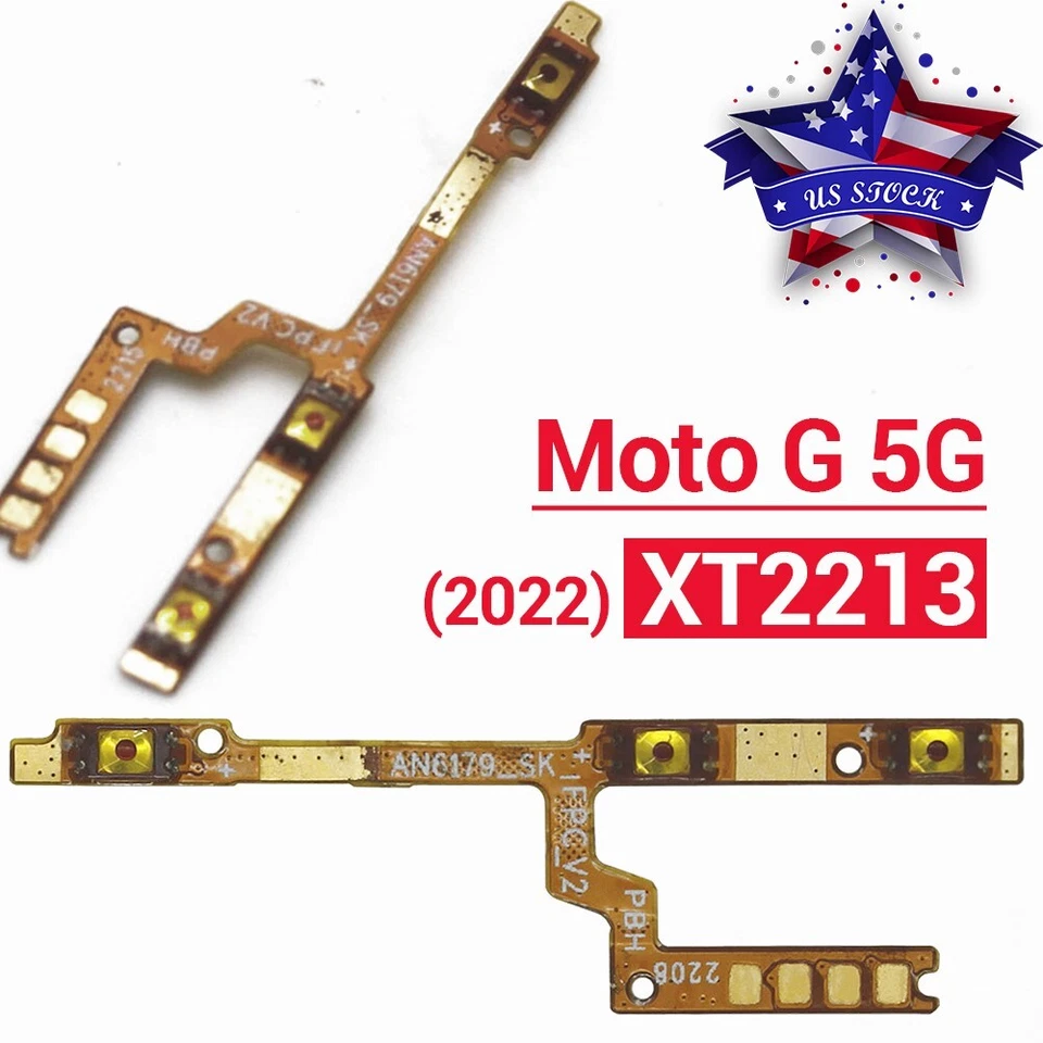 Para Motorola Moto G 5G Original Botón de Volumen de Alimentación Flex Cable Cinta OEM XT2213 Foto 1 de 4