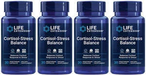 CORTISOL STRESS BALANCE MAGNOLIA BARK GREEN TEA LYCHEE 120 Caps LIFE EXTENSION - Picture 1 of 11