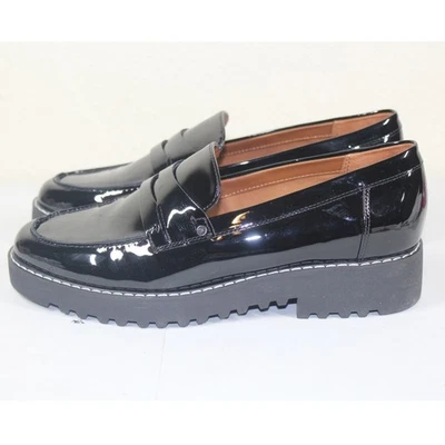 Mocasines Franco Sarto Cassandra suela Penny charol negro talla 7 Foto 1 de 4