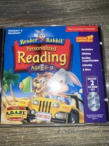 Reader Rabbit Personalized Reading 6-9 ADAPT Deluxe 2-CD Set PC Software 32-bit - Afbeelding 1 van 5