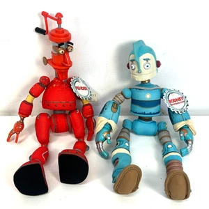 Robots Rodney Copperbottom & Fender 35cm - Mattel 2004 Plush Vinyl Doll VTG Rare - Picture 1 of 9