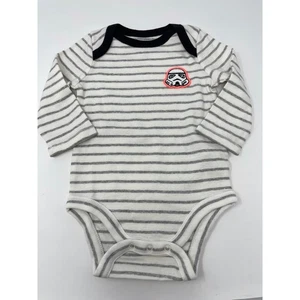 Baby Gap Star Wars Stormtrooper Patch Stripped Baby Bodysuit 3-6 Months - Picture 1 of 5