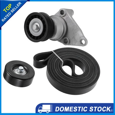 SetDrive Belt Tensioner Pulley Assembly Replacement for GMC Yukon Sierra - Image 1 of 4