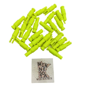 25 Knex Florescent Yellow Connector Brick Adaptors Standard Rare K'nex Parts - Picture 1 of 2