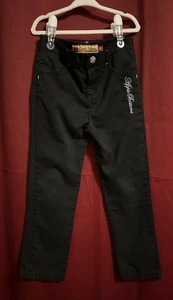 Y2K Vintage Apple Bottom Jeans Black Embroidered Denim Size 5 - Picture 1 of 7