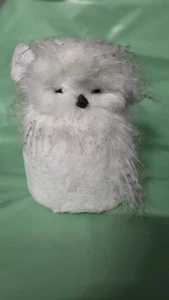 White Feathered Snow Owl Bird Christmas Tree Topper 11" Harry Potter - Picture 1 of 9