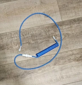 DROP BLUE COILED Keyboard Cable - Bild 1 von 4
